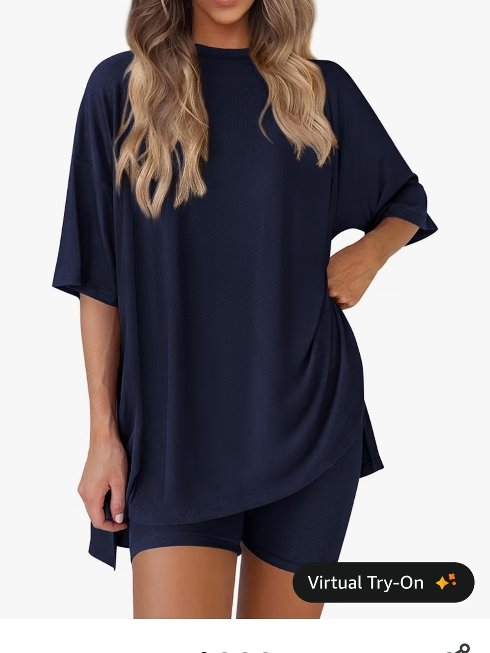 Navy Women’s 2 Piece Lounge Set